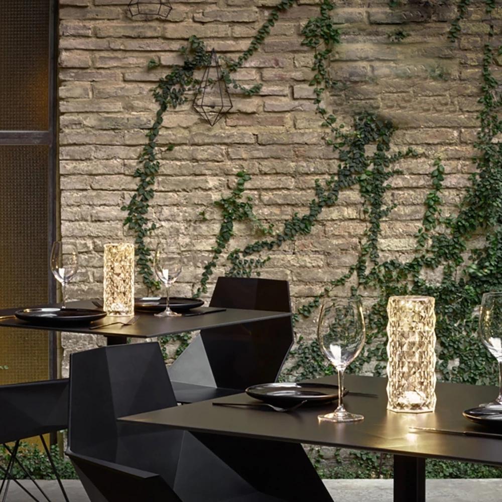Skanto | Rose Rays Krystall Diamant Bordlampe