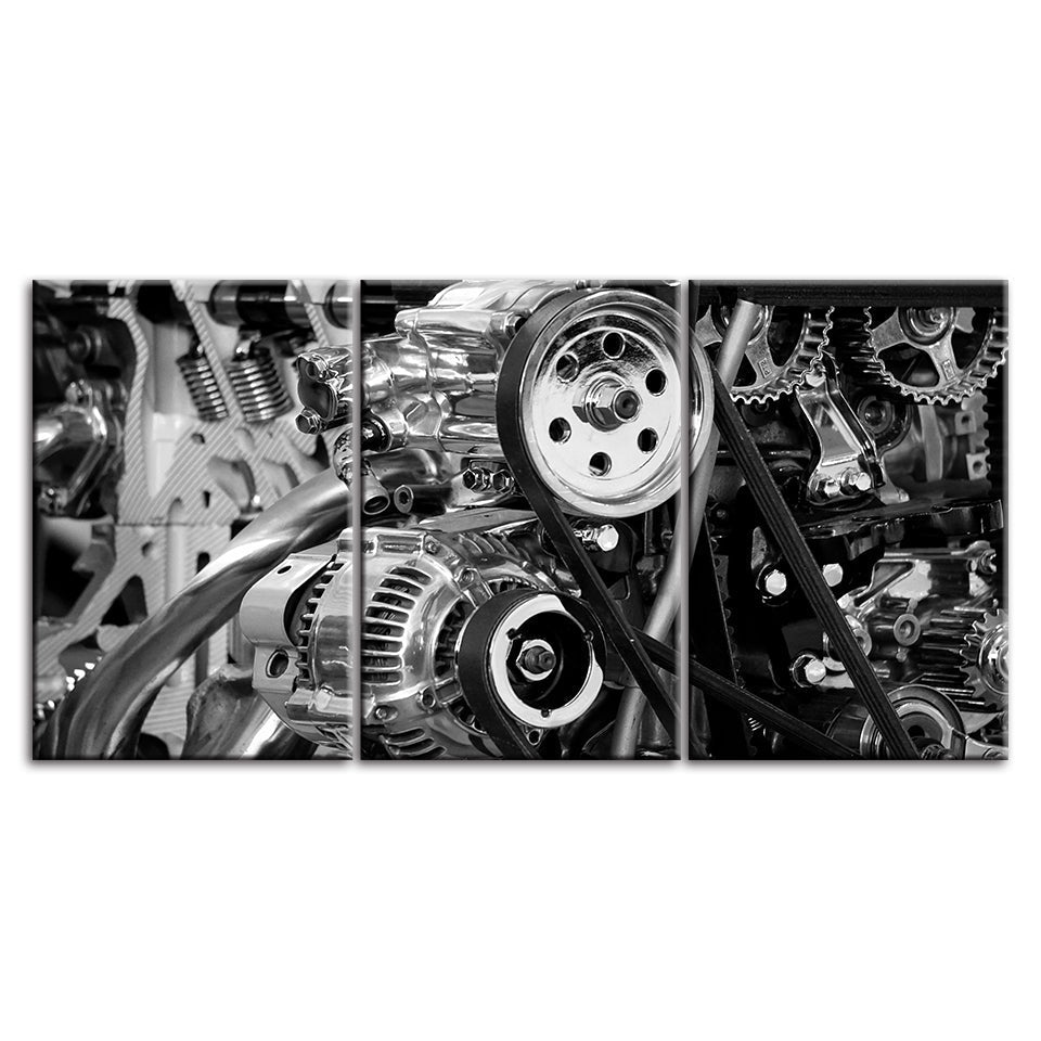 Mechanic Views - Lerret Veggkunst Maleri