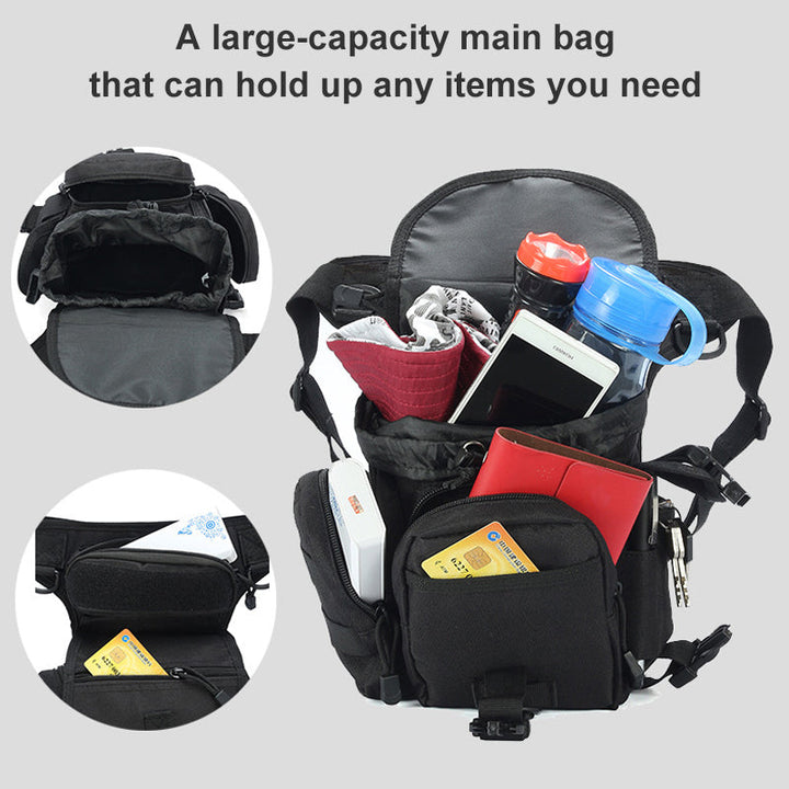 Skanto | Nylon Vanntett Menn Taktisk Livbånd Leg Travel Belt Bag