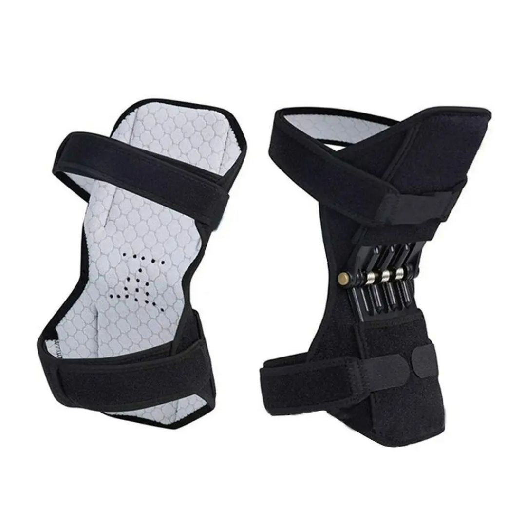 KneeGuard Pro | Sett av 2 hengslet kneleddsstabilisatorer for smertelindring | Justerbar støtte for kneskader - leddgikt - postoperativ rehabilitering Skanto