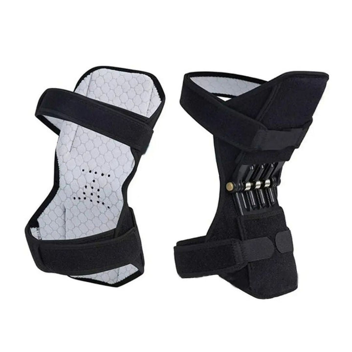 KneeGuard Pro | Sett av 2 hengslet kneleddsstabilisatorer for smertelindring | Justerbar støtte for kneskader - leddgikt - postoperativ rehabilitering Skanto