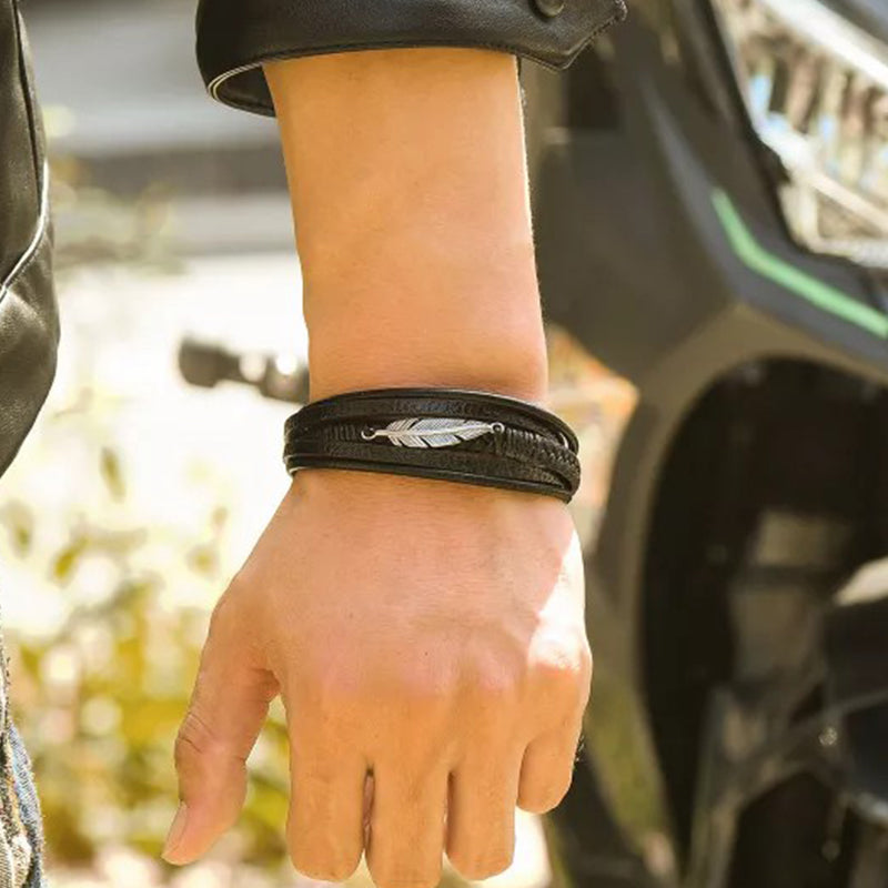 Skanto | Memorial Feather Herrearmbånd