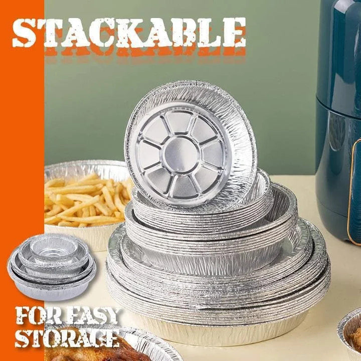Skanto | Gjenbrukbare aluminiumsfolie air fryer-linere
