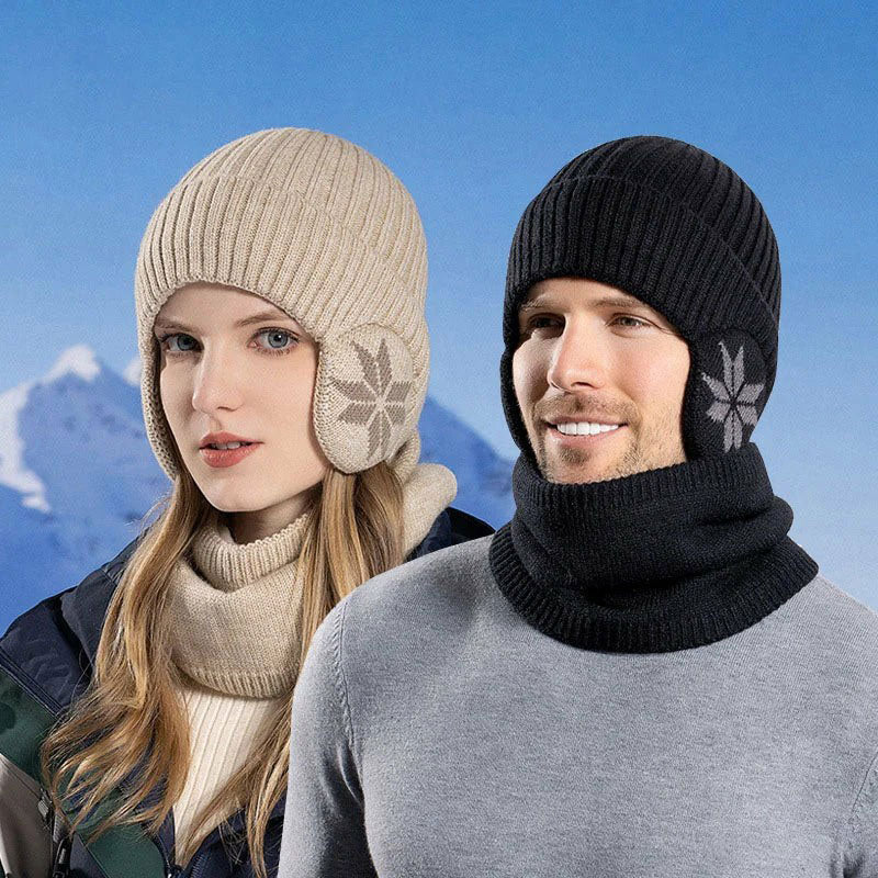 Skanto | Vinter Beanie Hue Skjerf Sett Varm Strikket Hue