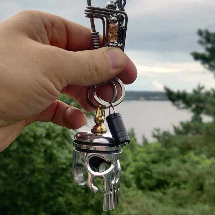 Skanto | Piston Art Skull Nøkkelring