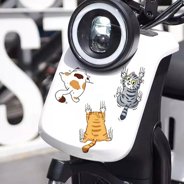 Søte katt tegneserie klistremerker for biler | Skanto