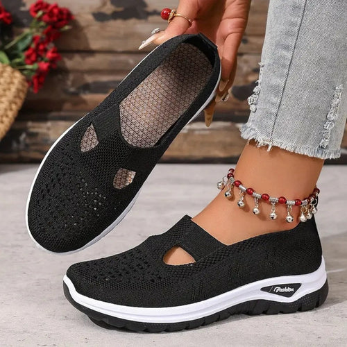 Vellora – damesko i netting med slip-on-komfort