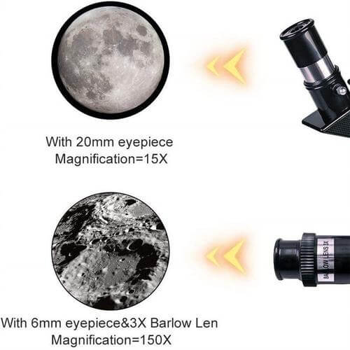 Skanto | Profesjonelt astronomisk teleskop med 150x zoom – Perfekt for måneskue