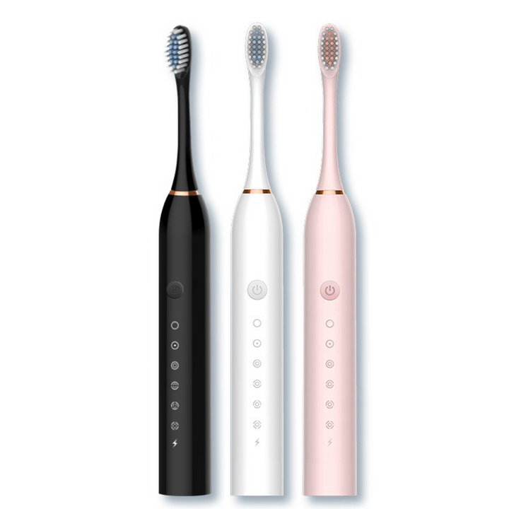 Skanto | GlowSmile Sonic Tannbørste – Oppladbar med 5 Moduser og 8 Børstehoder