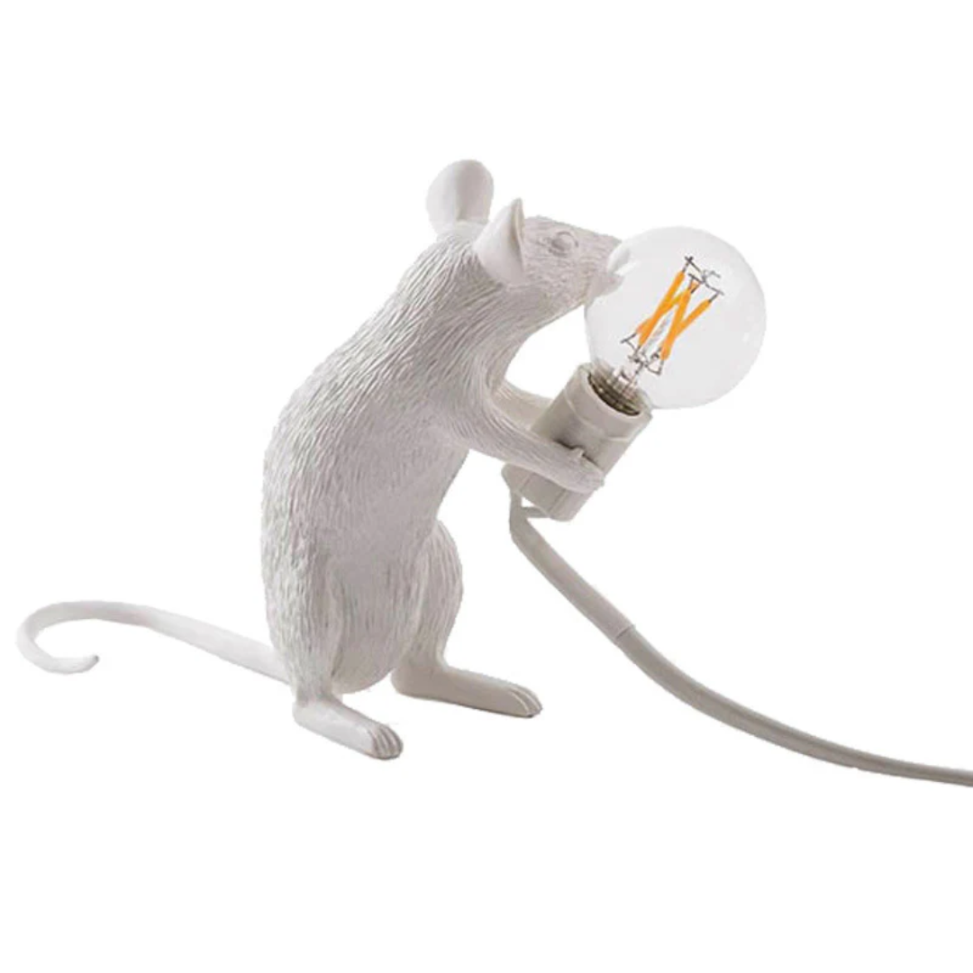 Skanto | Moderne Mus LED Bordlampe