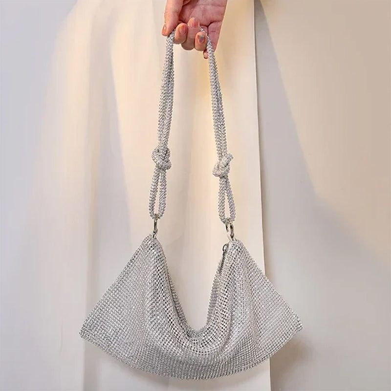 Skanto | Luksusdesign Skinnende Rhinestones Håndveske