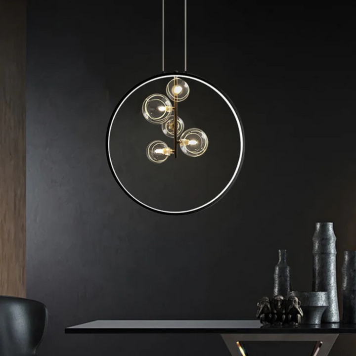 Skanto | Minimalistisk Svart Pendellampe