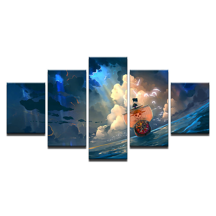 Pirate Paradise 5 Stykker - Lerret Veggkunst Maleri