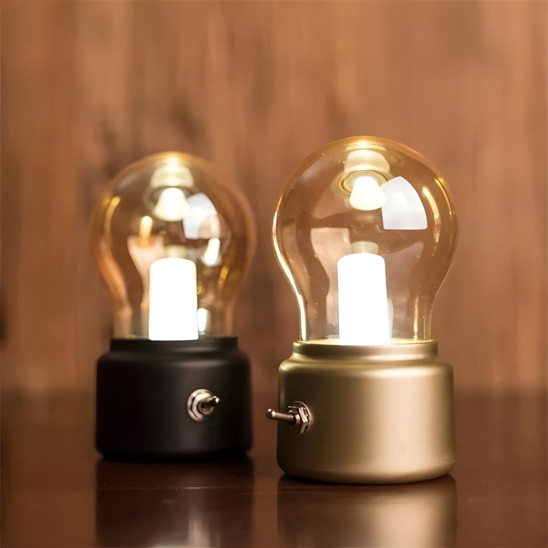 Frendorf | Bærbar Retro Bordlampe - LumiRetro