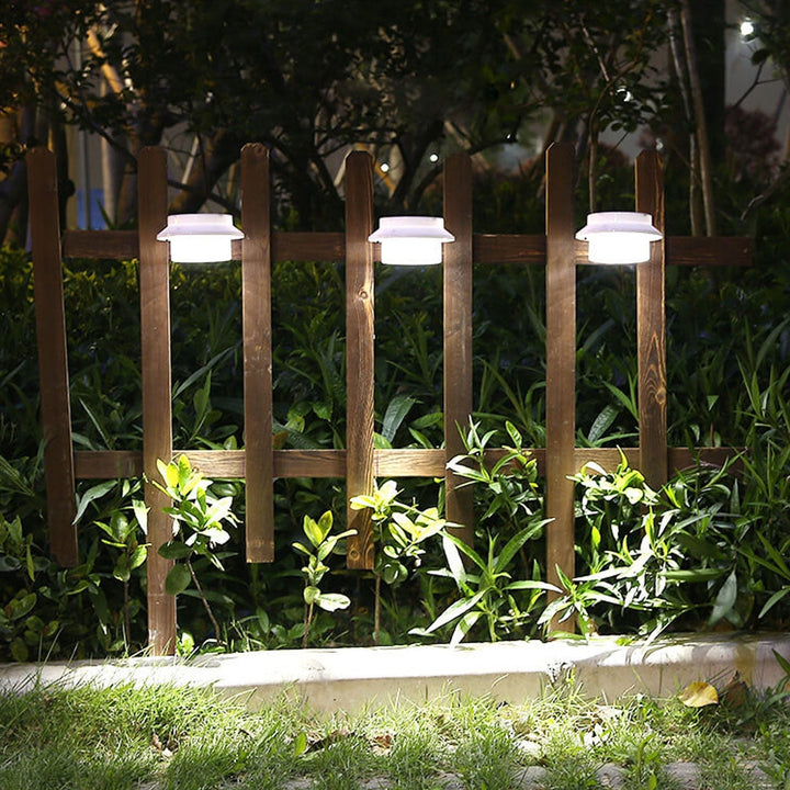 Solcelledrevet LED-vegglampe for utendørs bruk, vanntett, for gjerde og vegg