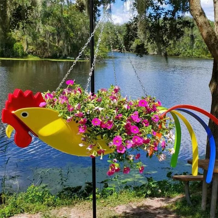 Skanto | GardenChicken Hengende Potte – Den morsomme dekorative skålen for blomster & urter