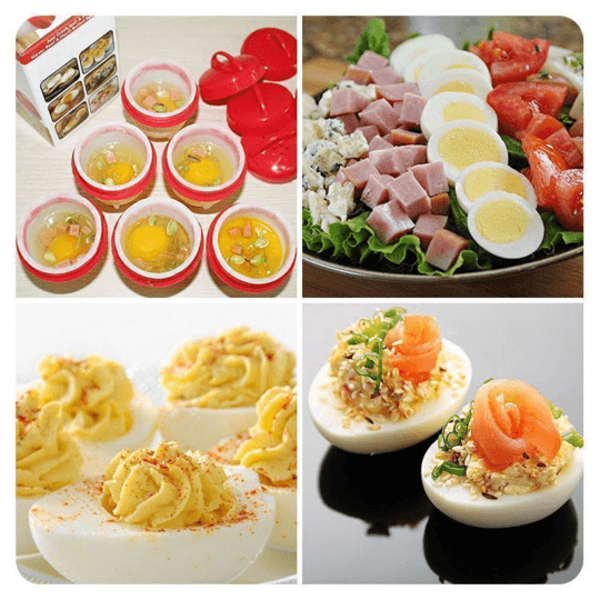 Mini Egg Cooker, Set med 6 Deler | Skanto