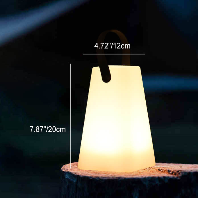 Skanto | Moderne Enkelhet Plast Rund Fyrkantet Hånd LED Bordlampe for Utendørs Patio