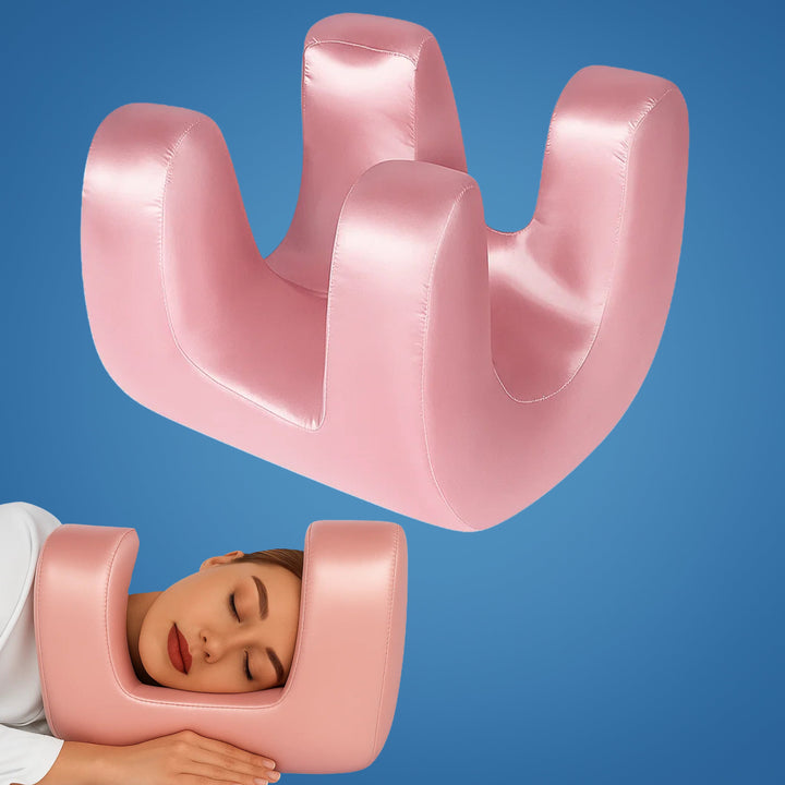DermSleep | Anti‑Wrinkle Beauty Pillow – Kjølende Minne Skum – Ergonomisk Kontur – Hudpleie Støtte – Side- og Ryggsovende Skanto