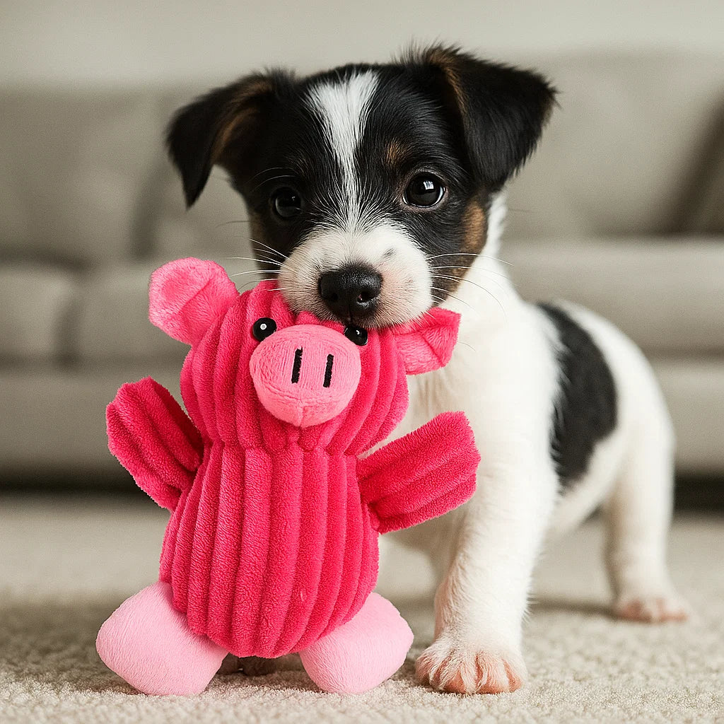 Skanto | Hundelek Plush Squeaky Chew Dyr
