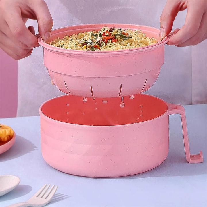 1200ml Mikrobølgeovn Ramen Skåler med Sil | Skanto