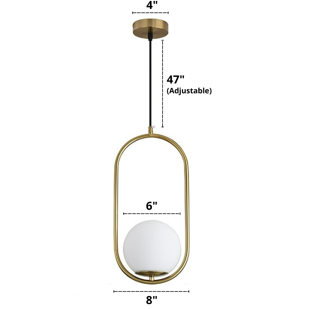 Nordic glass pendant lights