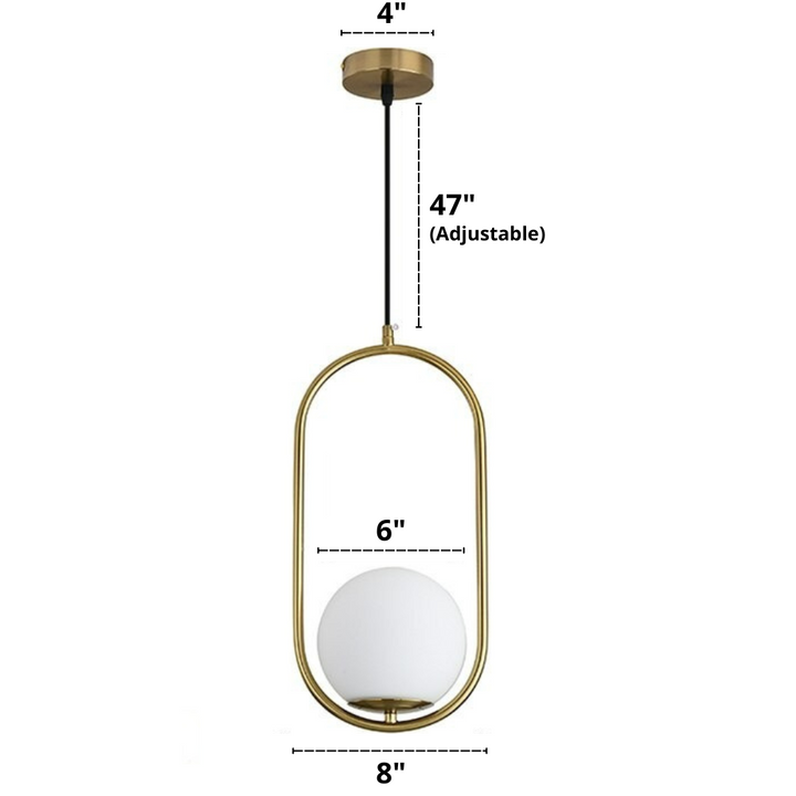 Nordic glass pendant lights