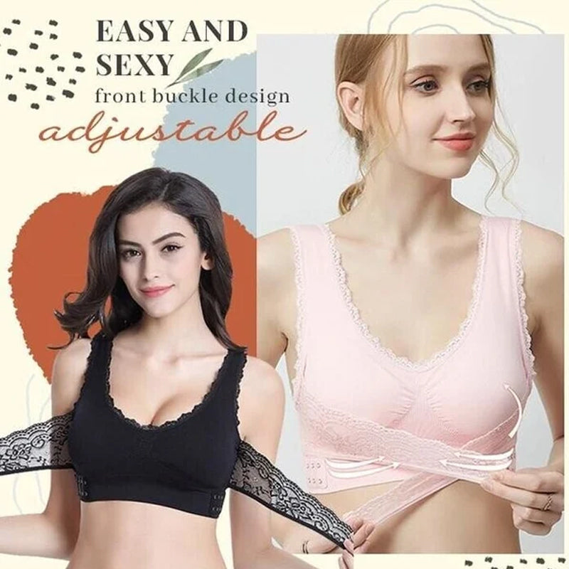 Skanto | Front Cross-Side Buckle Lace Bh