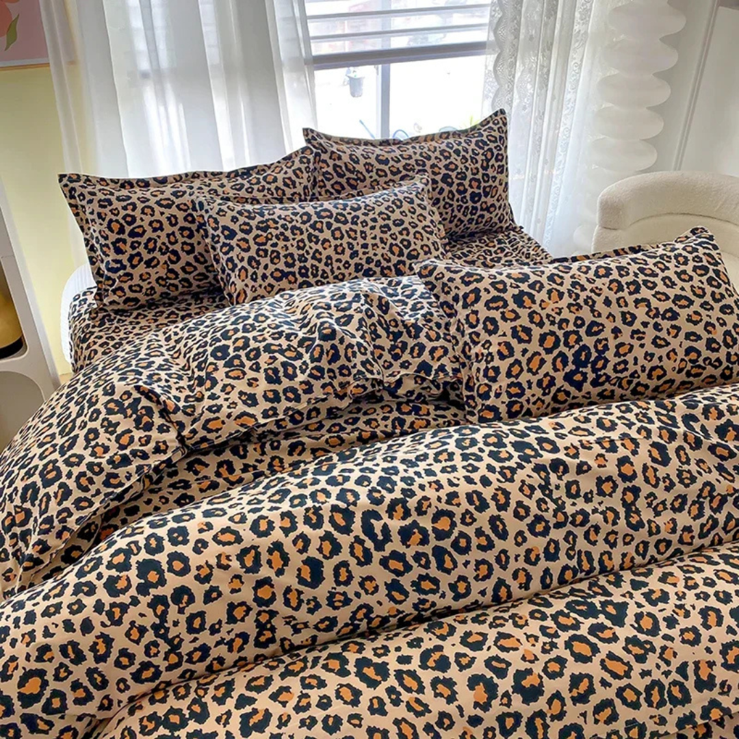 Skanto | Luksus sengetøy med leopardmønster