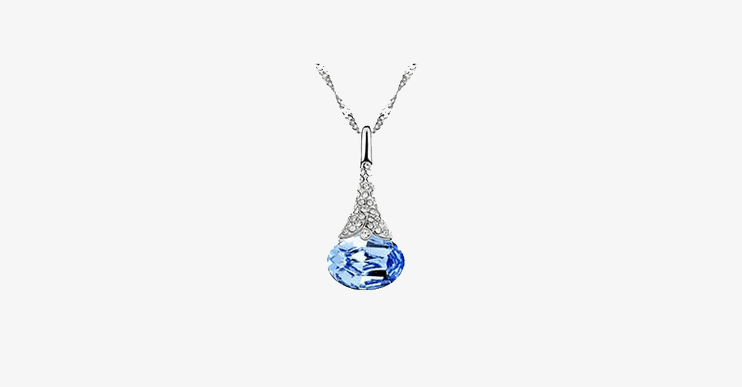 Skanto | Crystal Water Drop Pendant - Multicolor Østerrikske Krystaller med Hummerlås