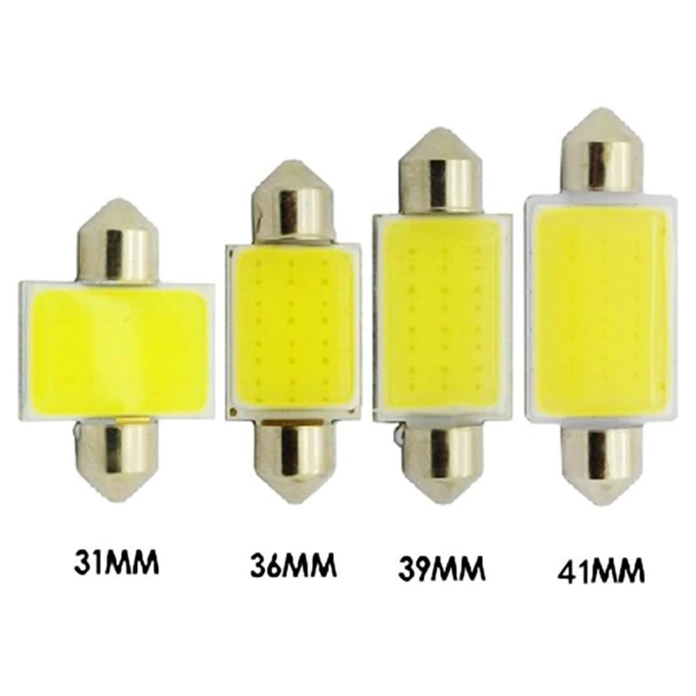 Skanto | 10stk Bilinteriør Dome Lys COB 1.5W DC12V LED Lyspærer Lamp Plate