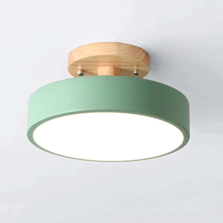 Moderne LED taklampe laget av tre – Quinn taklampe for stue, gang, soverom og spisestue | Skanto