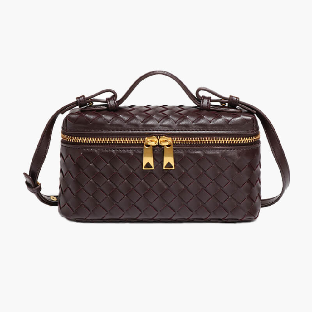 Skanto | Yashna – Kvinners Trendy Vevd Crossbody Bag Kompakt & Chic Håndveske