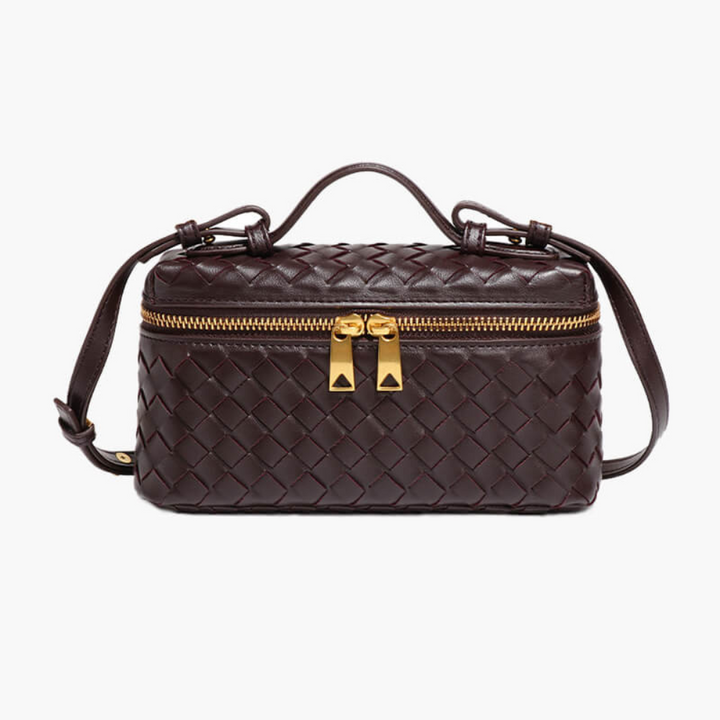 Skanto | Yashna – Kvinners Trendy Vevd Crossbody Bag Kompakt & Chic Håndveske