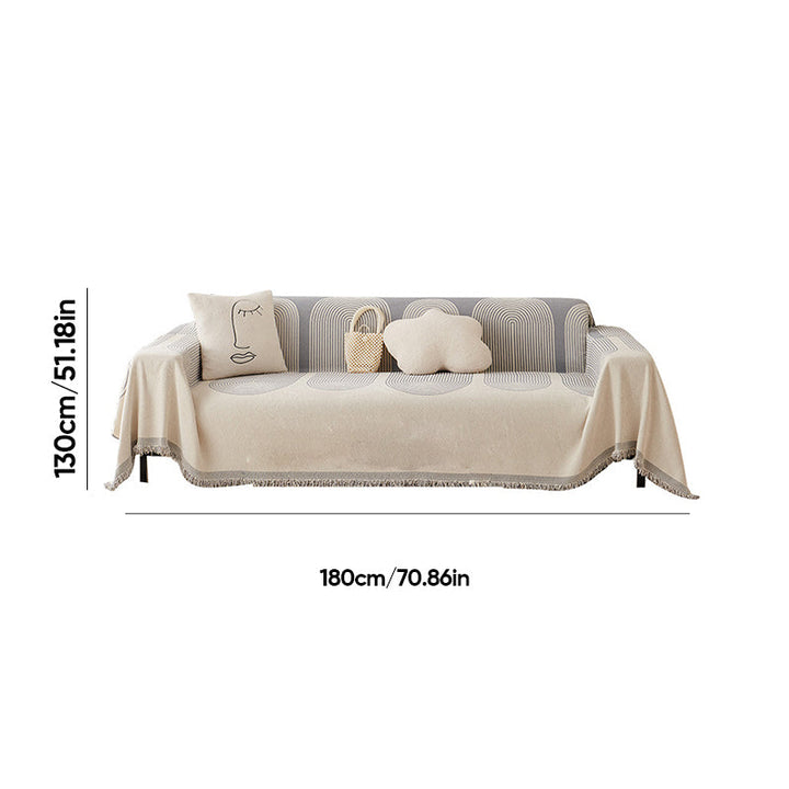 Dobbelsidig Chenille Sofa Dekke | Skanto