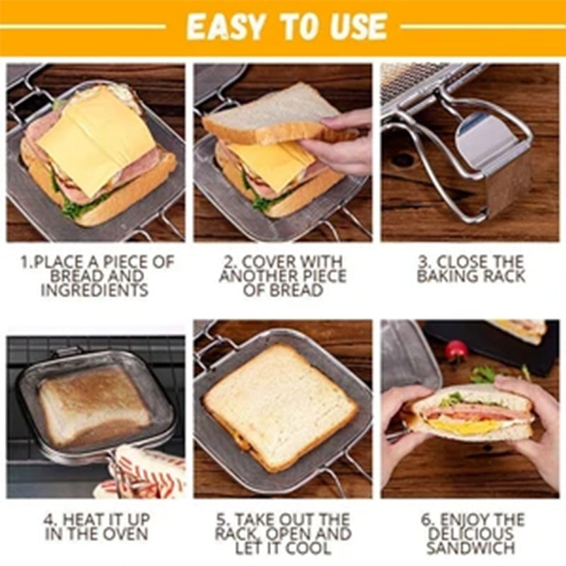 Bærbar Sandwich Riste Rack | Skanto