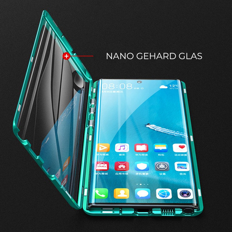 Skanto | Magnetisk herdet glass dual-sidet telefondeksel for Samsung