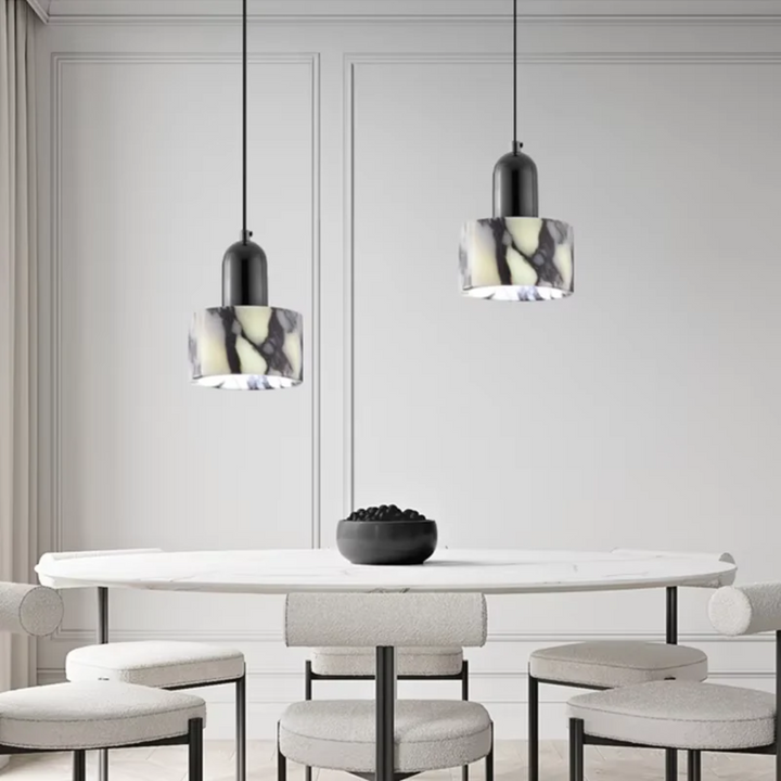 Skanto | Luksus Svart Marmor Design Pendellampe