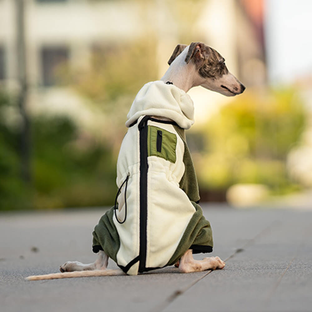 Skanto | Full Protection Polar Fleece Hundedress med Avtagbar Krage
