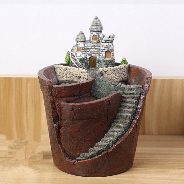 Skanto | Saftig dekorativ blomsterpotte for mini hage – Bonsai plantepotte for mikrolandskap og hage