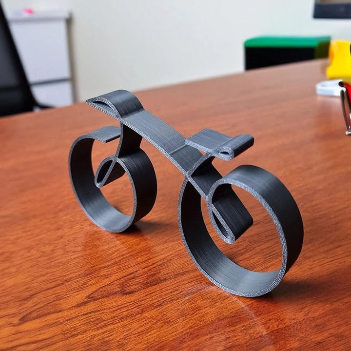 Skanto | Velaro Sykkel Skulptur | Minimalistisk Trådramme Design | Jern Svart | Gaveide for Sykkelentusiaster