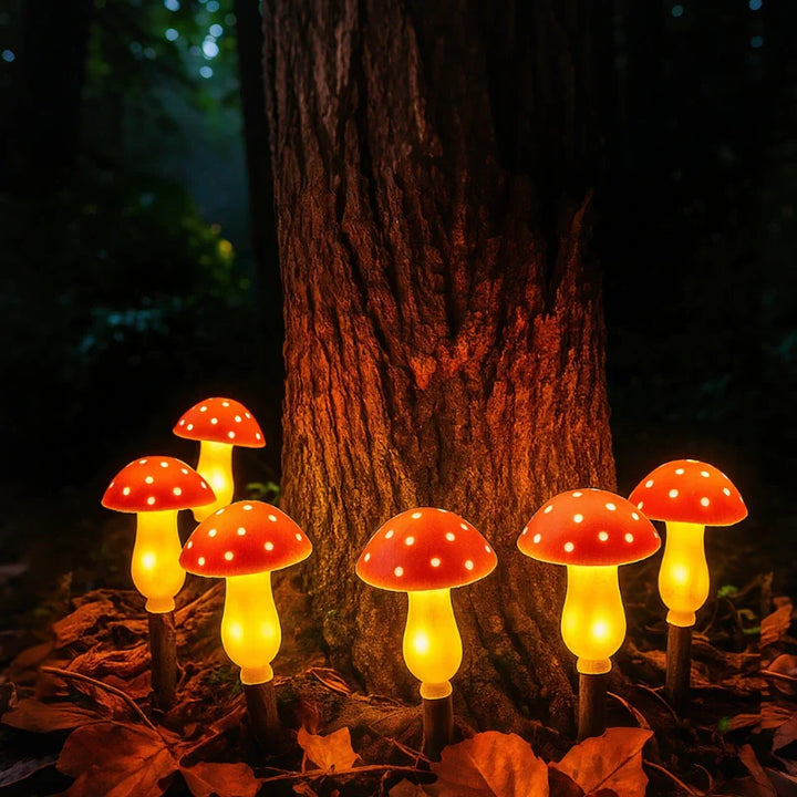 Skanto | MoonlitMushrooms Solcellehagebelysning