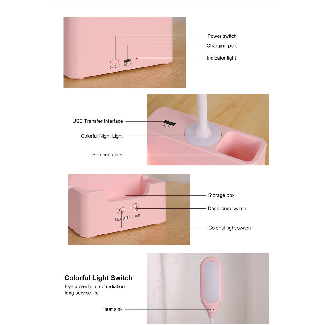 Skanto | Skrivebordslampe med telefonholder