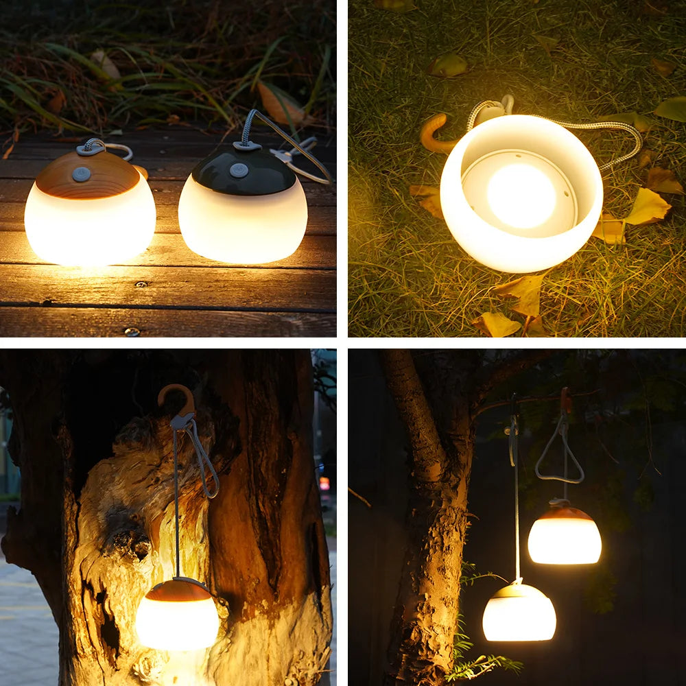 Skanto | Retro LED Campinglampe - Oppladbar USB Lys