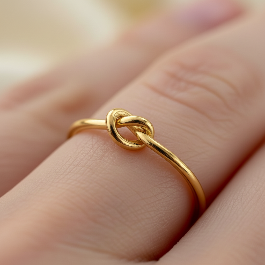 Skanto | Delikat Hjerte Knute Bånd Ring