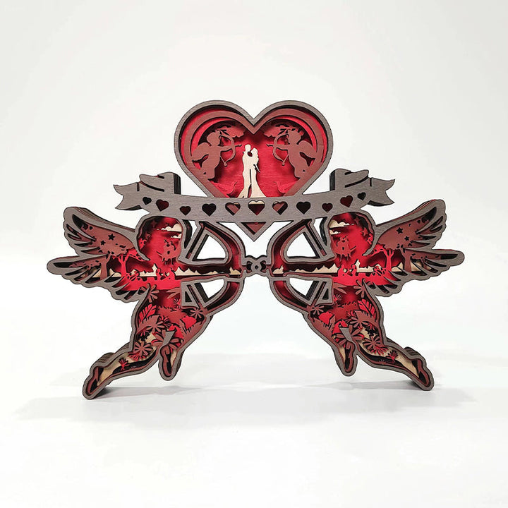 Valentinsdag 3D Treutskjæringer Ornamenter | Skanto