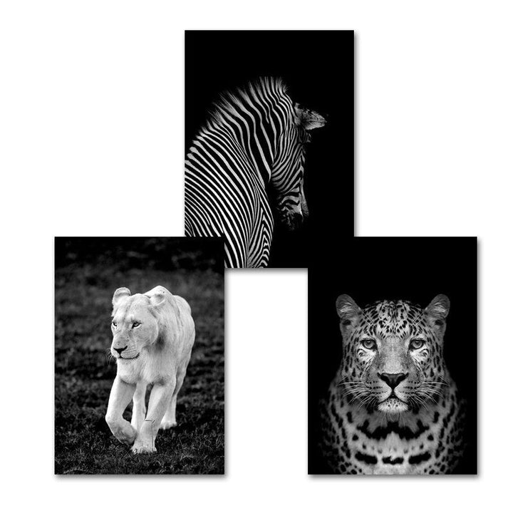 Africa Village Store Cats - Canvas Wall Art Painting | Skanto