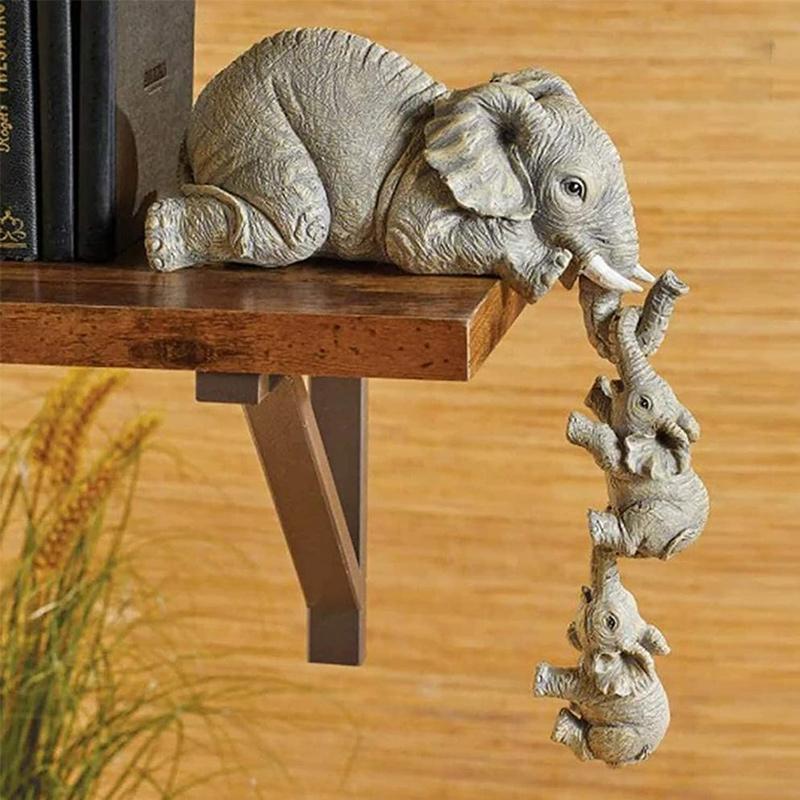 Skanto | Elefant sitter håndmalte figurer
