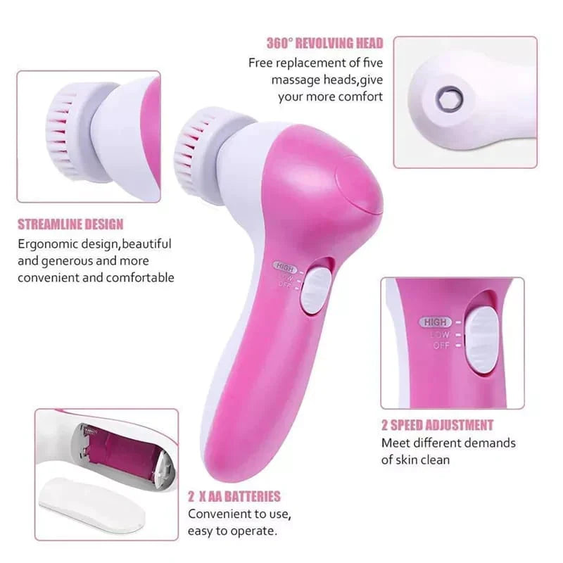 5 I 1 Skjønnhetspleie Massager Ansikt Skanto