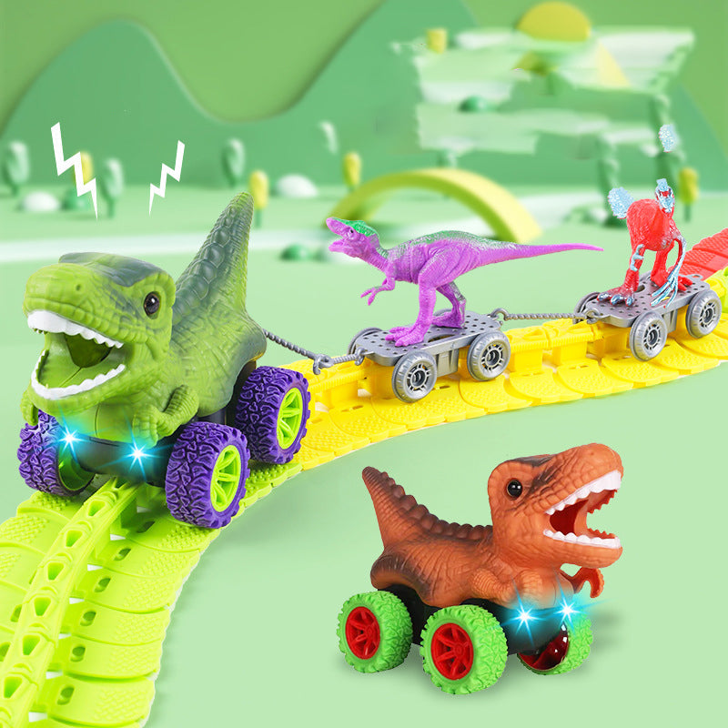 Skanto | Berg- og dalbane dinosaurbanebil